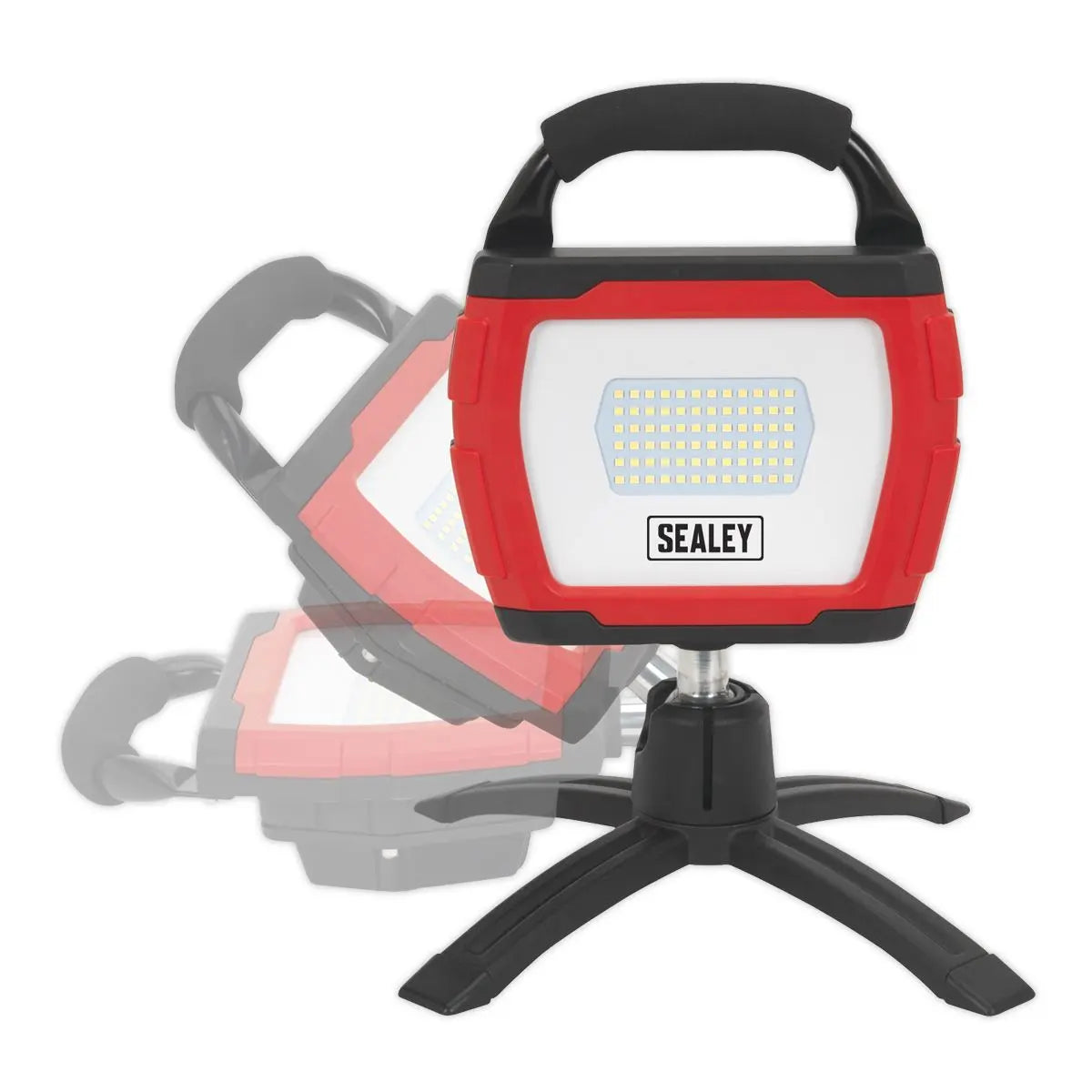 Sealey Rechargeable 360° Floodlight 36W SMD LED Portable Red Lithium-ion 