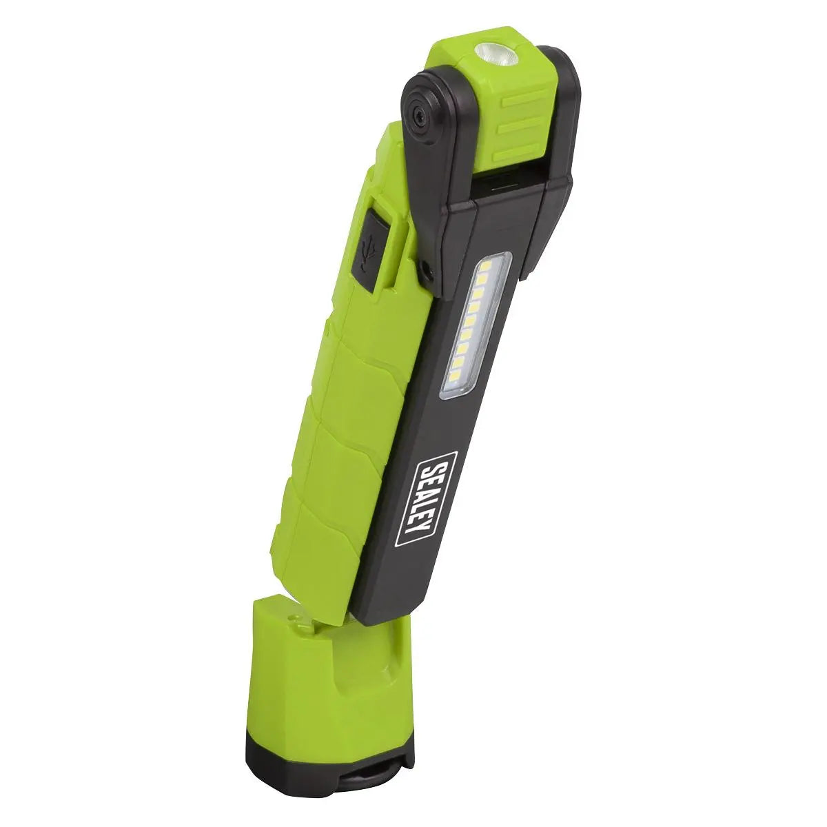 Sealey Rechargeable 360° Inspection Light 10W & 2 x 4W SMD LED Green  White Rose Tools