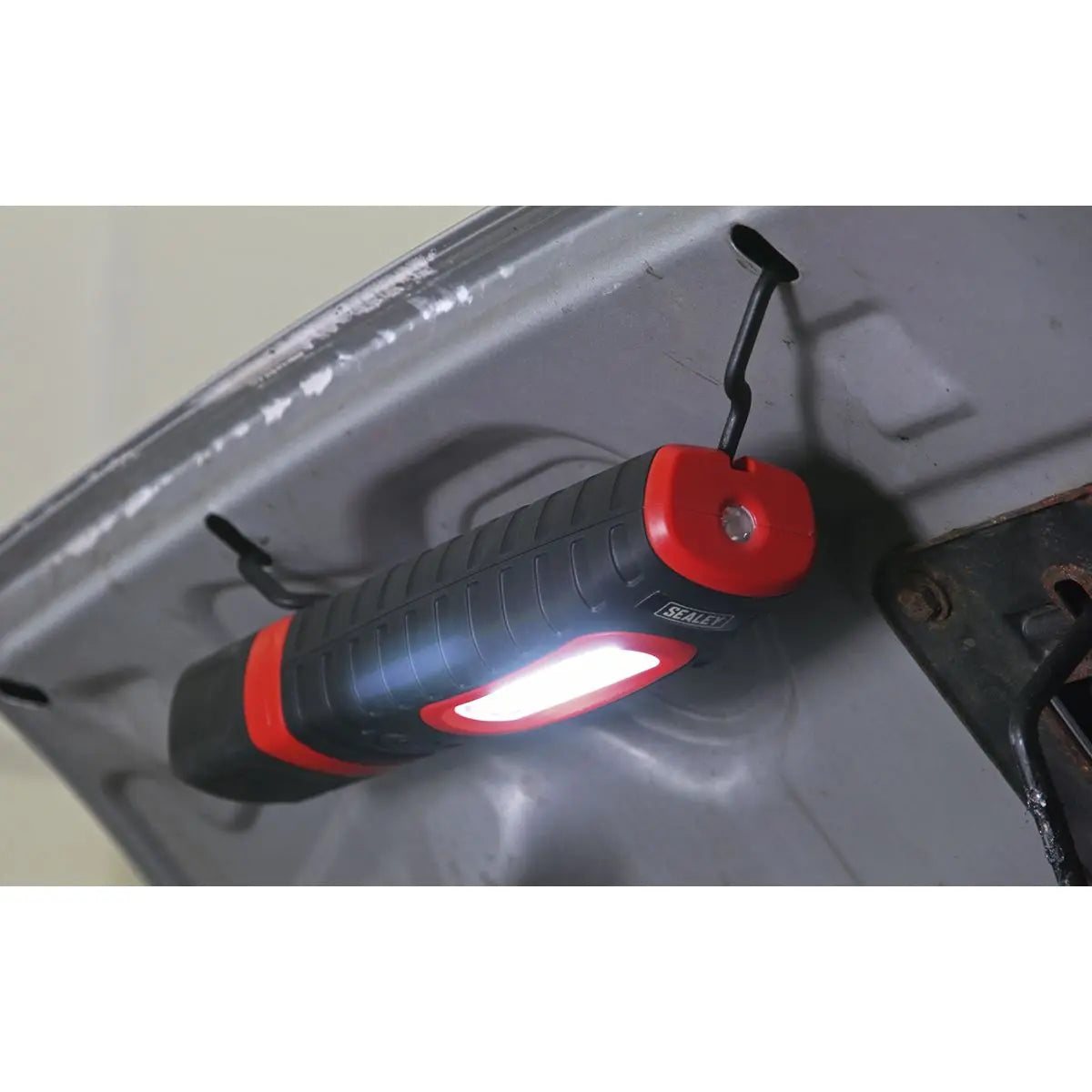 Sealey Rechargeable 360° Inspection Light 10W & 3W SMD LED Black 2 x Lithium-ion 