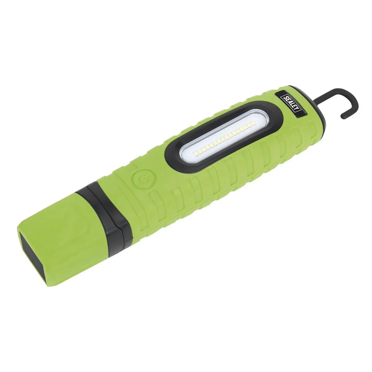 Sealey Rechargeable 360° Inspection Light 10W & 3W SMD LED Green 2 x Lithium-ion 