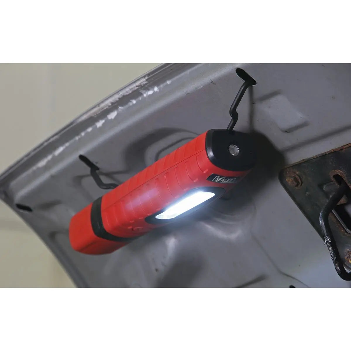 Sealey Rechargeable 360° Inspection Light 10W & 3W SMD LED Red 2 x Lithium-ion  White Rose Tools