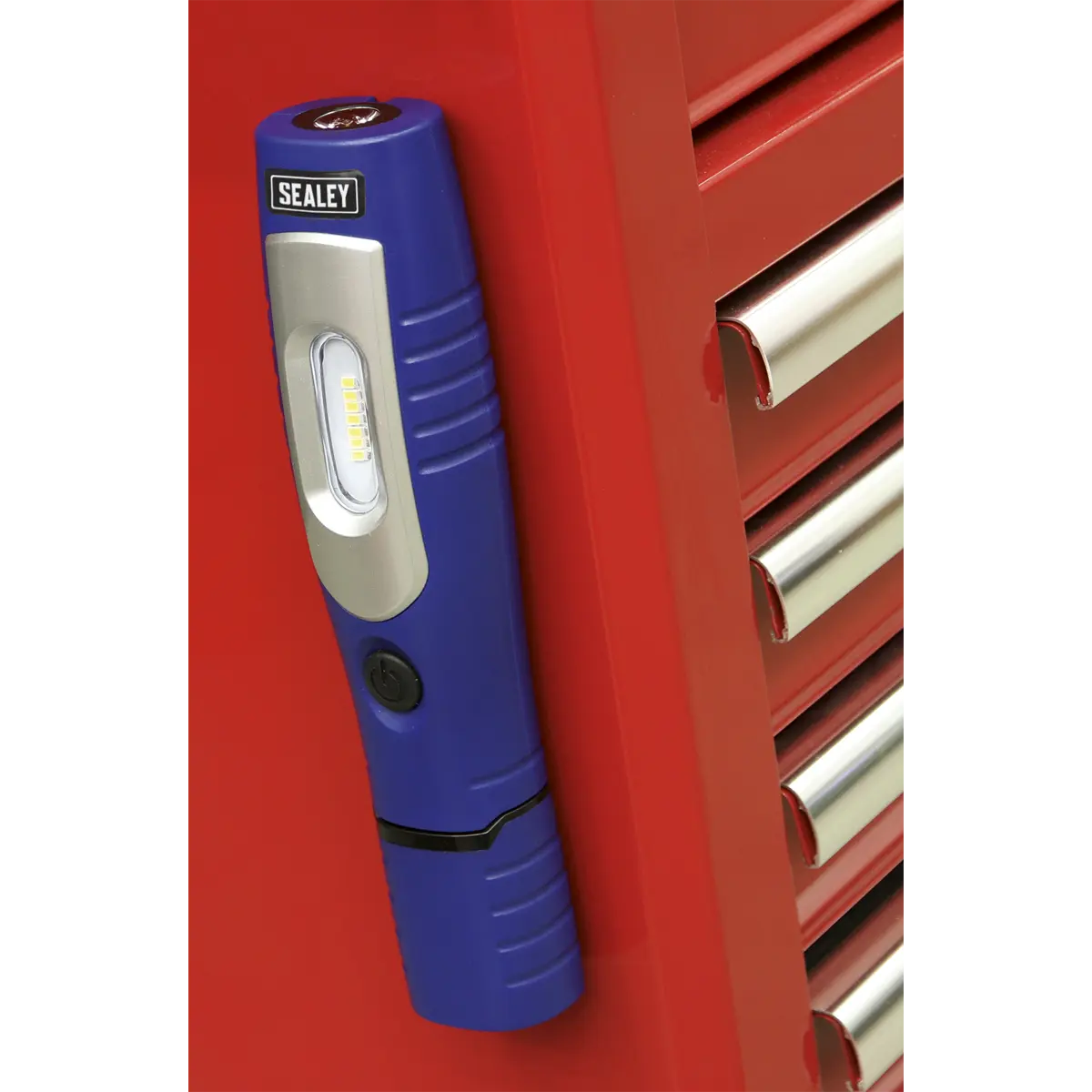 Sealey Rechargeable 360° Inspection Light 4W & 3W SMD LED - Blue  White Rose Tools