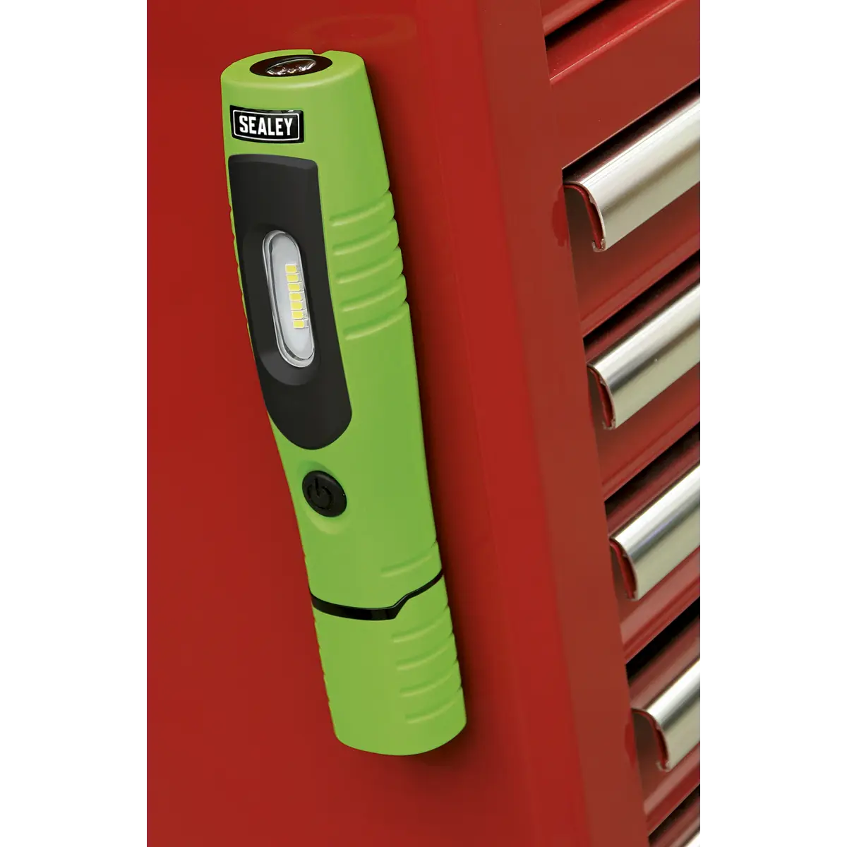 Sealey Rechargeable 360° Inspection Light 4W & 3W SMD LED - Green  White Rose Tools