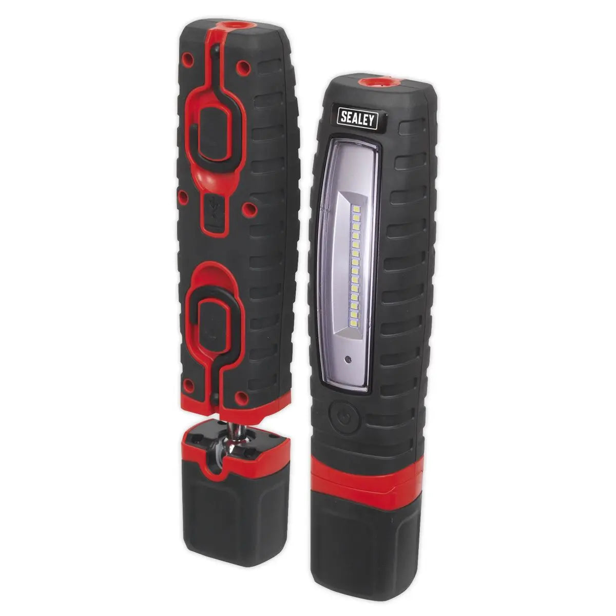 Sealey Rechargeable 360° Inspection Light 8W & 3W SMD LED Black Lithium-ion 