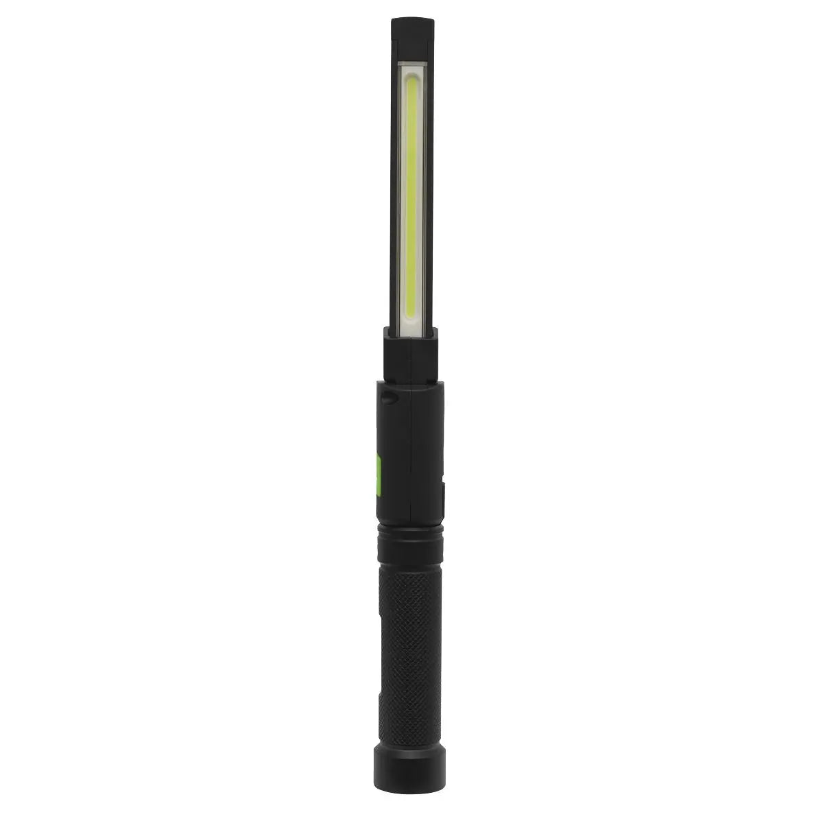 Sealey Rechargeable Aluminium Folding Pocket Light 2 COB & 1 SMD LED 