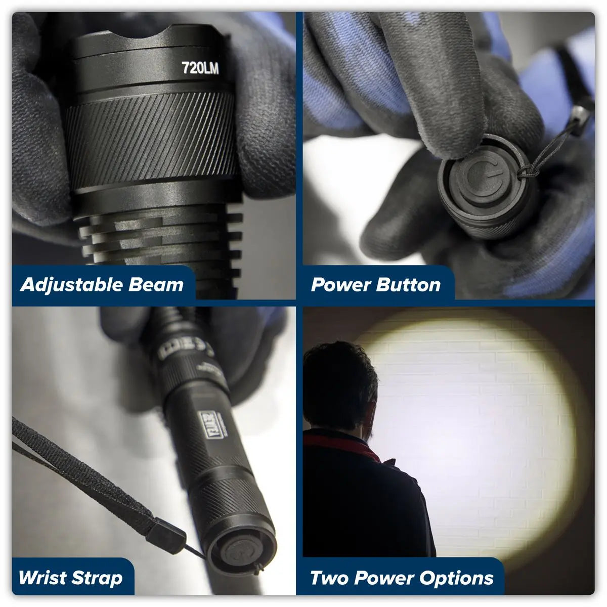 Sealey Rechargeable Aluminium Torch with Adjustable Focus 10W SMD LED  White Rose Tools