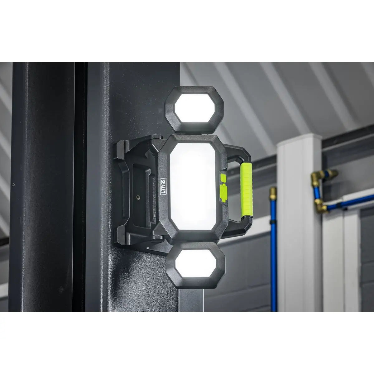 Sealey Rechargeable Flexible Floodlight 31W & 26W COB LED  White Rose Tools