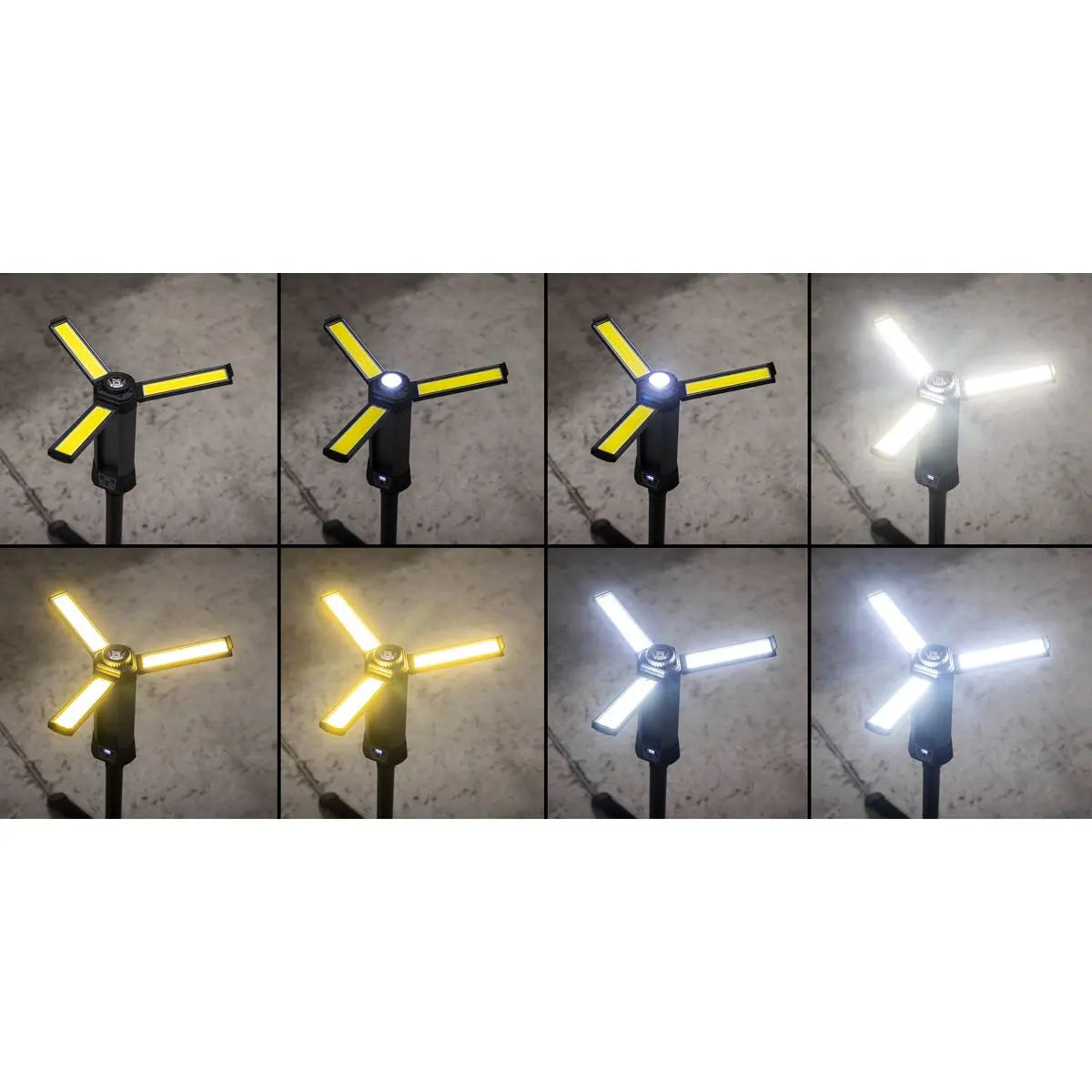 Sealey Rechargeable Flexible Floodlight with Tripod 24W COB LED & 5W SMD LED  White Rose Tools