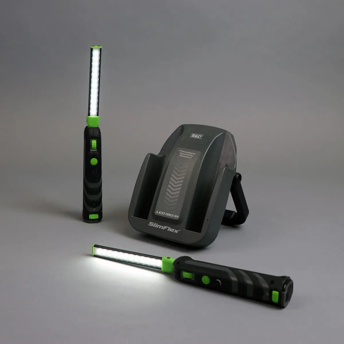 Sealey Rechargeable Floodlight/Folding Inspection Light Docking Station Kit 