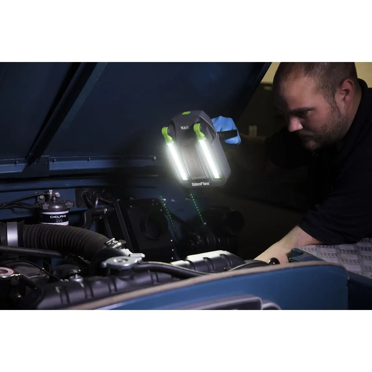 Sealey Rechargeable Floodlight/Folding Inspection Light Docking Station Kit 