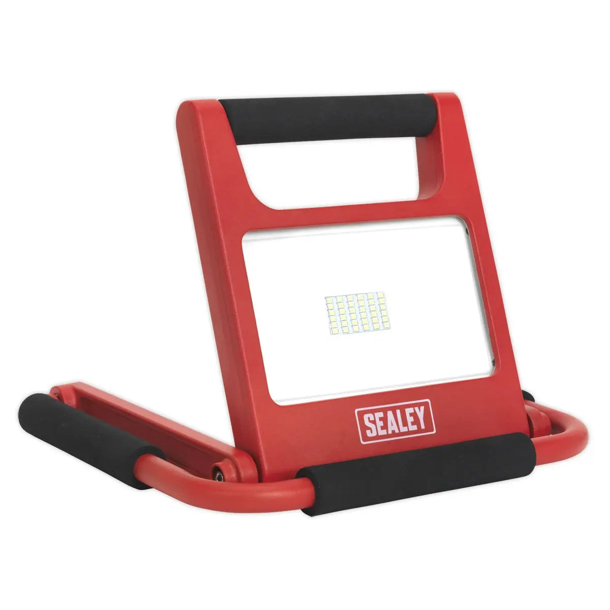Sealey Rechargeable Fold Flat Floodlight 20W SMD LED Lithium-ion  White Rose Tools