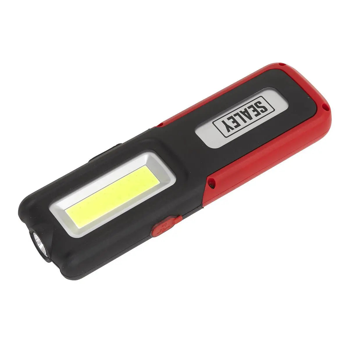 Sealey Rechargeable Inspection Light 5W COB & 3W SMD LED with Power Bank - Red  White Rose Tools