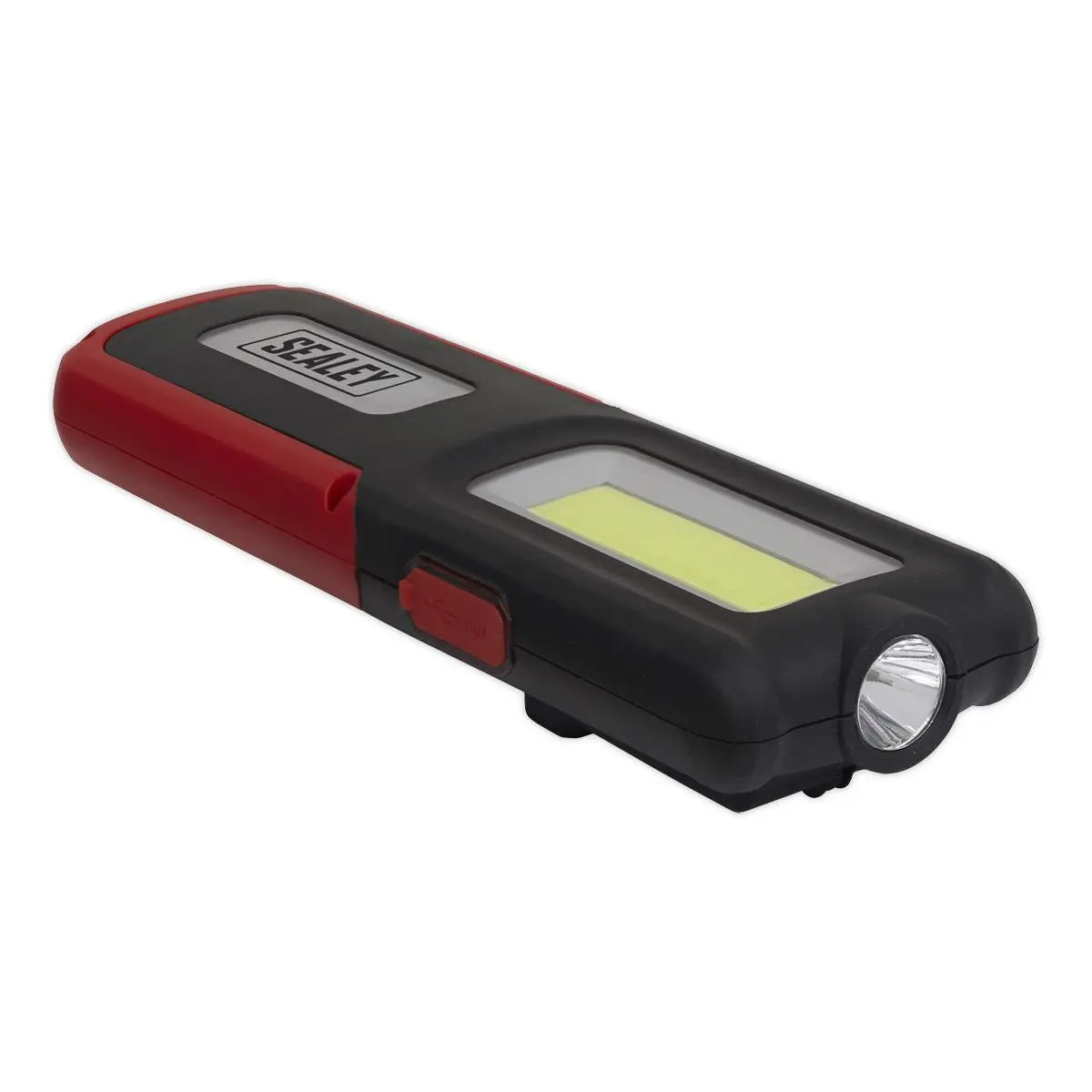 Sealey Rechargeable Inspection Light 5W COB & 3W SMD LED with Power Bank - Red 