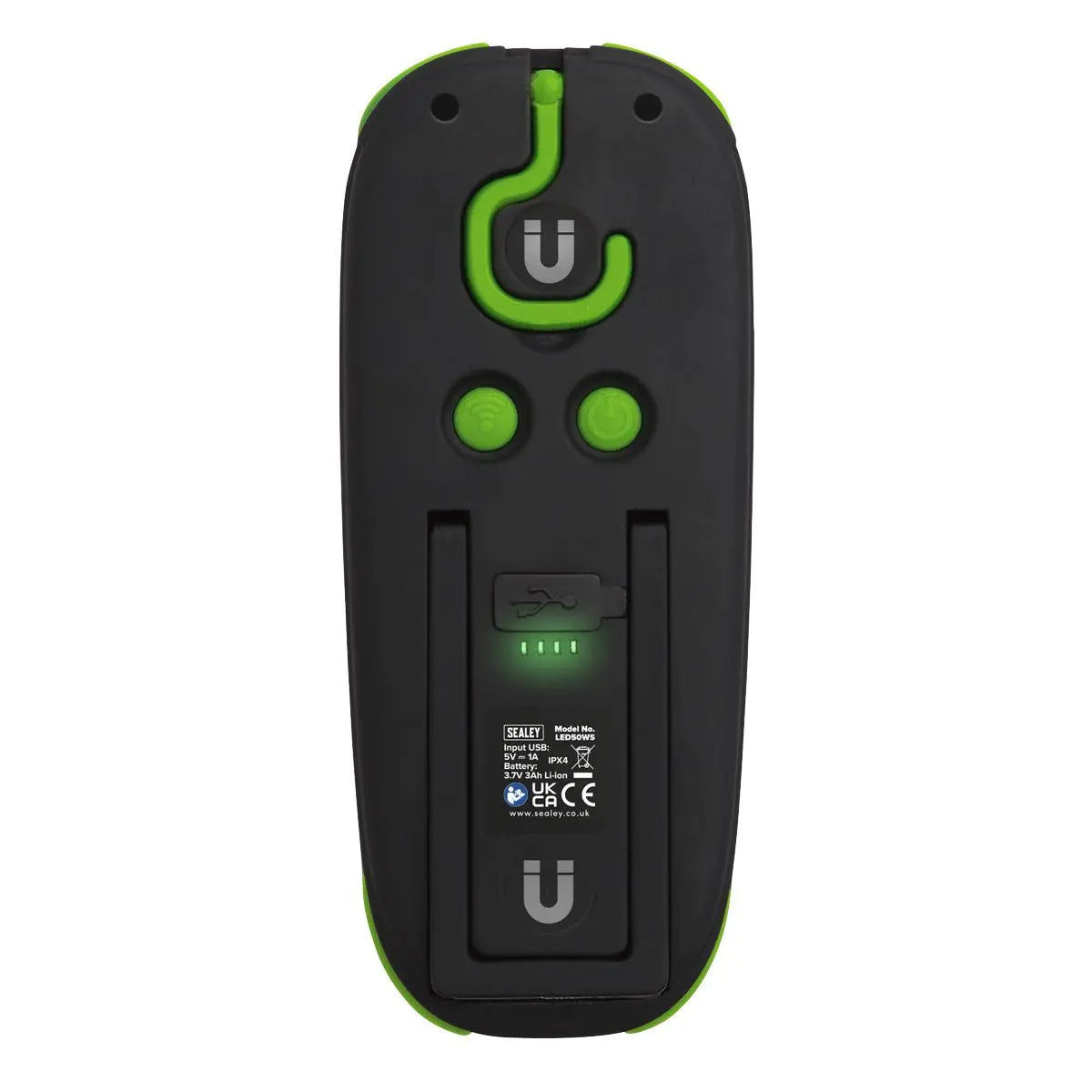 Sealey Rechargeable Torch with Wireless Speaker 10W COB LED 500 Lumens 