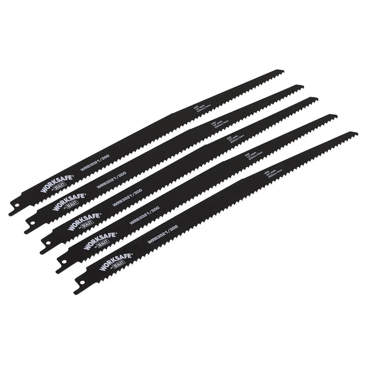 Sealey Reciprocating Saw Blade 300mm 6tpi - Pack of 5  White Rose Tools