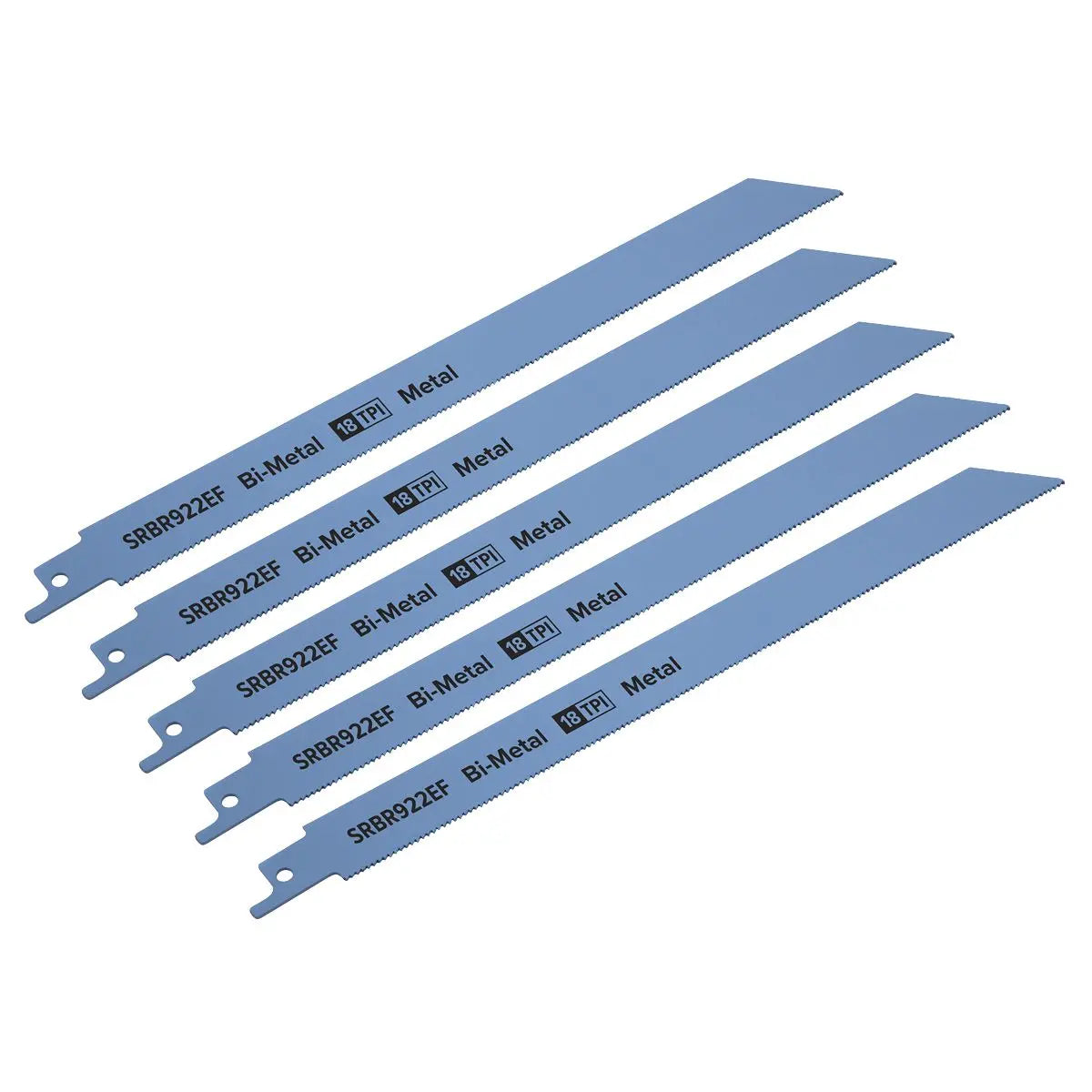 Sealey Reciprocating Saw Blade Metal 230mm 18tpi - Pack of 5 