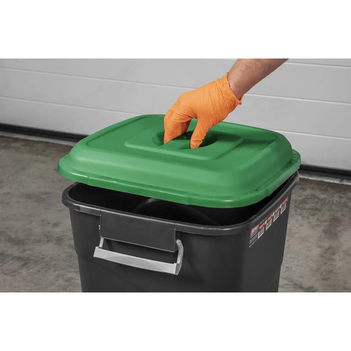 Sealey Refuse/Storage Bin 50L - Green 