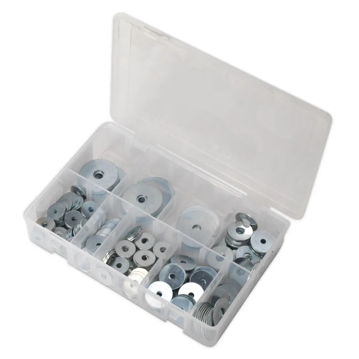 Sealey Repair Washer Assortment 240pc M5-M10 Metric Zinc Plated 