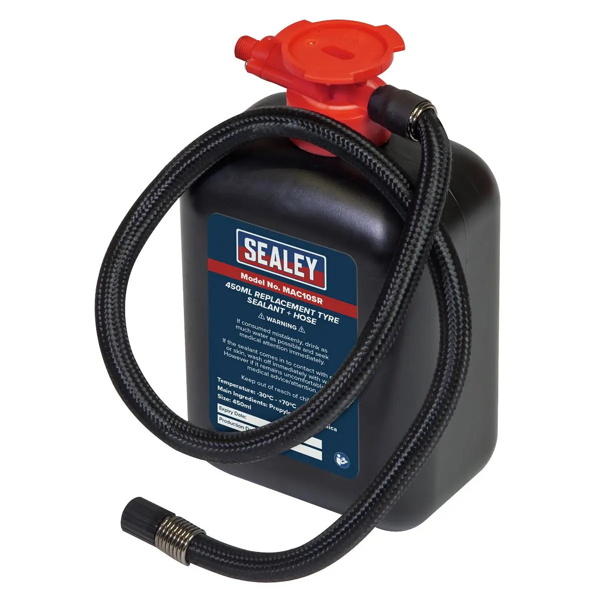 Sealey Replacement Tyre Sealant 450ml & Hose 