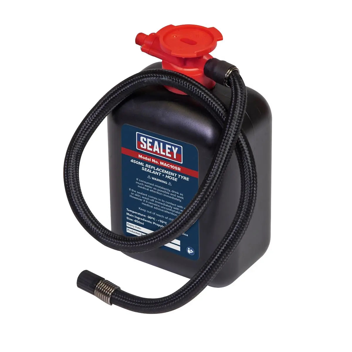 Sealey Replacement Tyre Sealant 450ml & Hose 