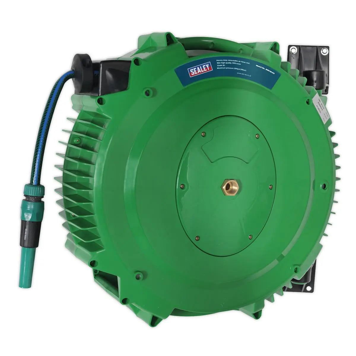 Sealey Retractable Water Hose Reel 18m 12mm ID PVC Hose 