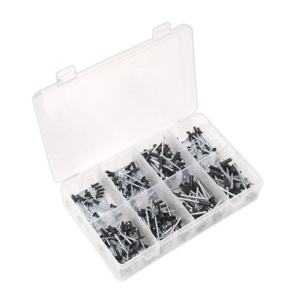 Sealey Rivet Assortment 200pc Black Anodised 