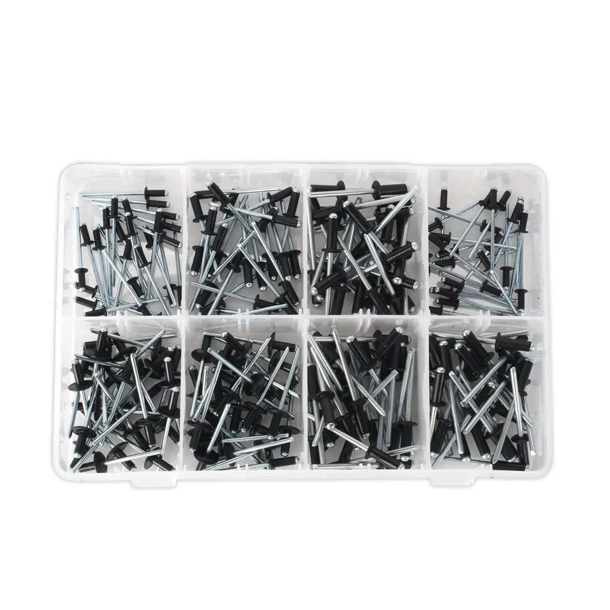 Sealey Rivet Assortment 200pc Black Anodised 