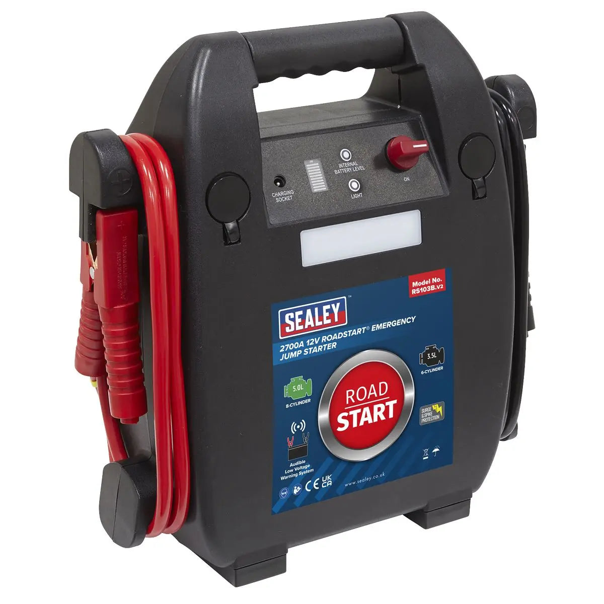 Sealey RoadStart® 12V Emergency 8-Cylinder Jump Starter 5L 