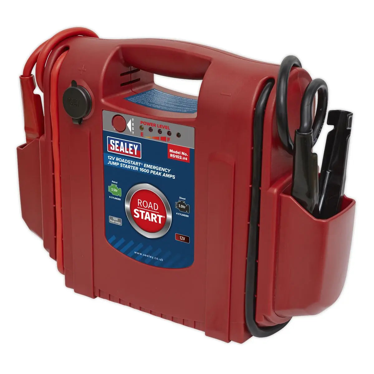 Sealey RoadStart® Emergency Jump Starter 12V 1600 Peak Amps 