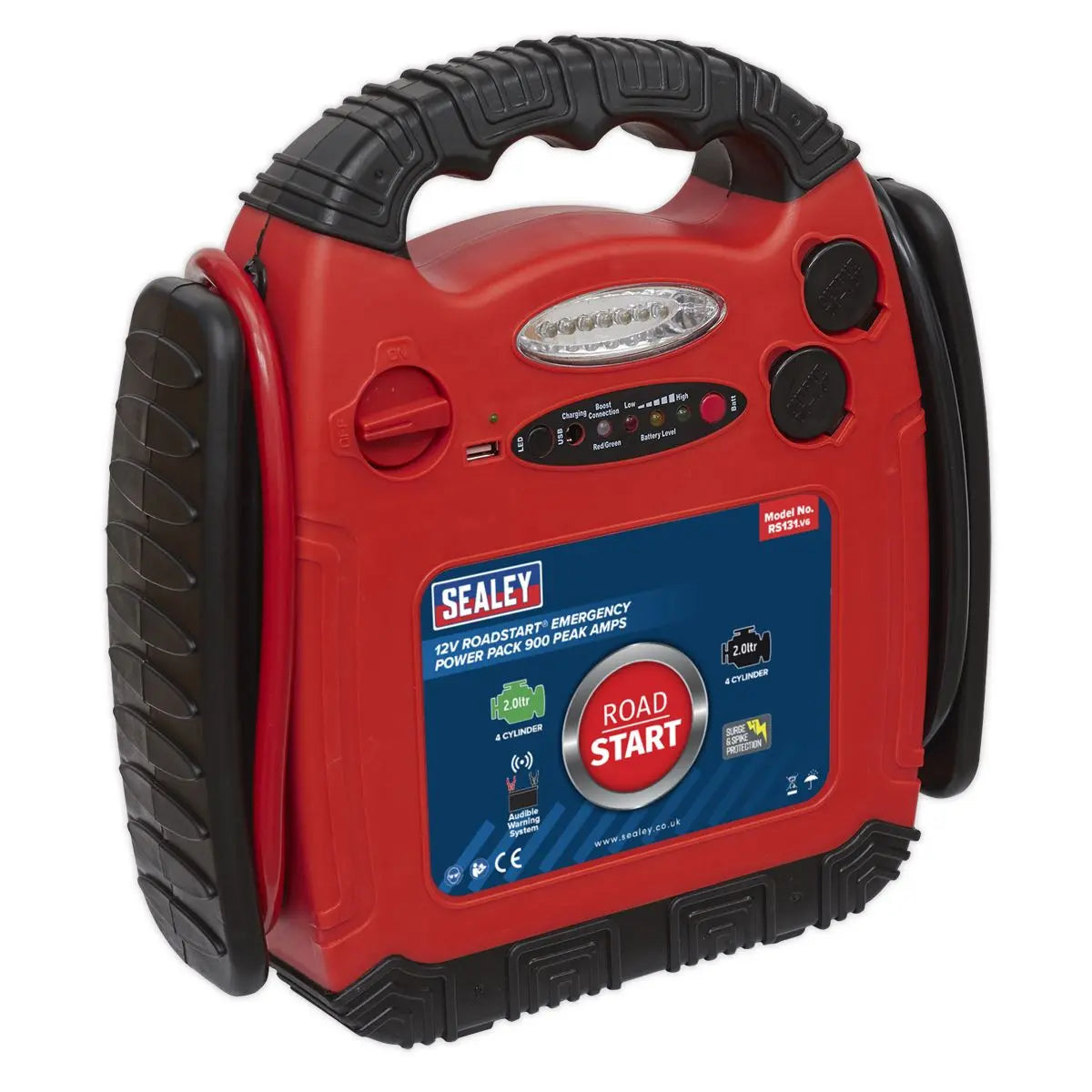 Sealey RoadStart® Emergency Power Pack 12V 900 Peak Amps 