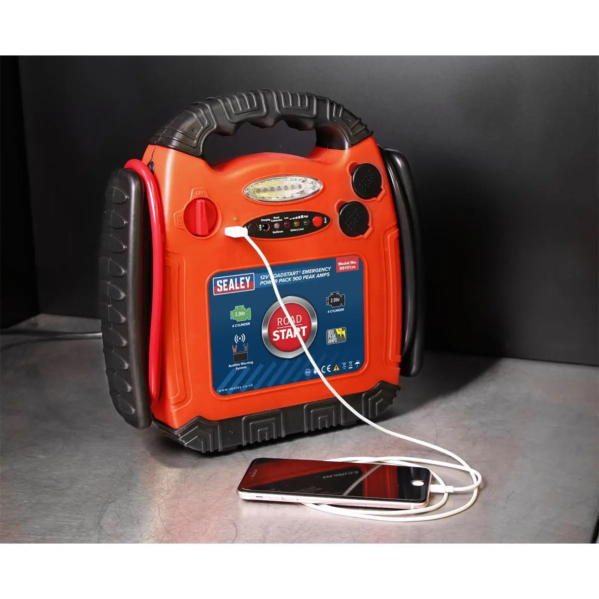 Sealey RoadStart® Emergency Power Pack 12V 900 Peak Amps 