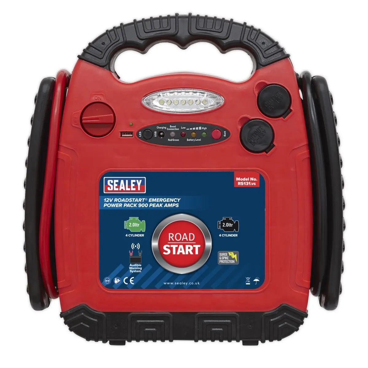 Sealey RoadStart® Emergency Power Pack 12V 900 Peak Amps 