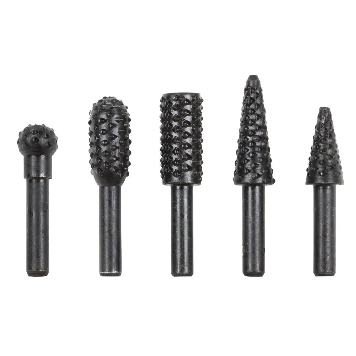 Sealey Rotary Burr Rasp Drill Bit Set 5pc  White Rose Tools