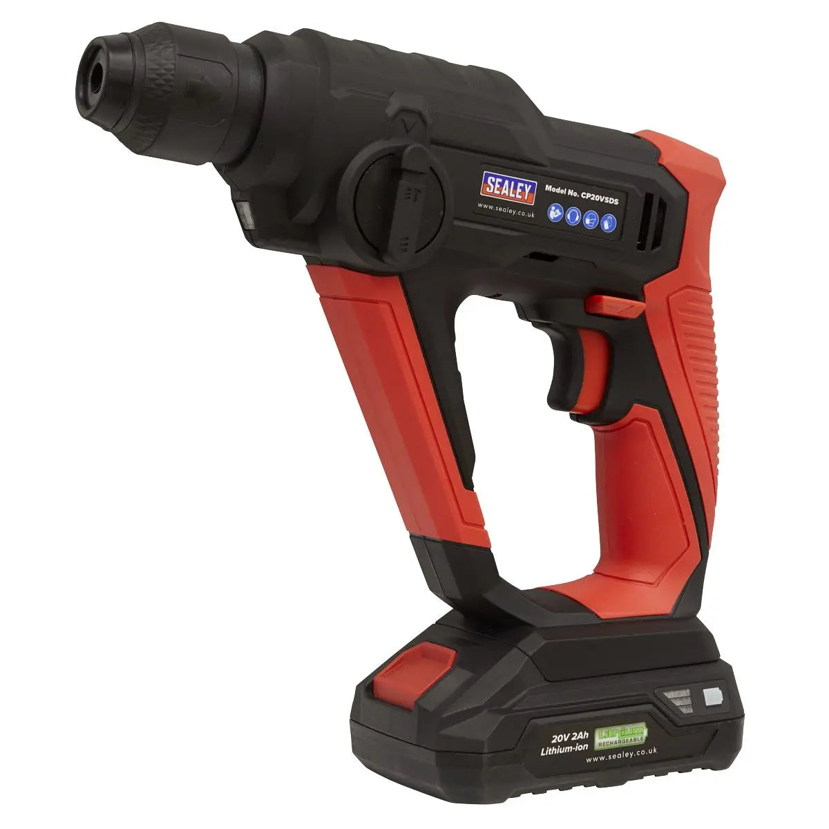 Sealey Rotary Hammer Drill 20V SDS Plus Body Only CP20V Series 