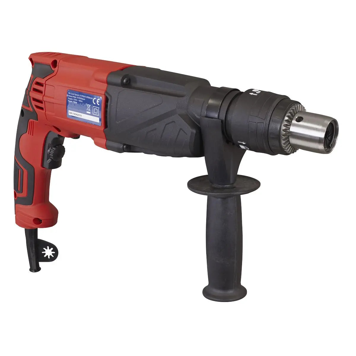 Sealey Rotary Hammer Drill SDS Plus Ø18mm 750W/230V 