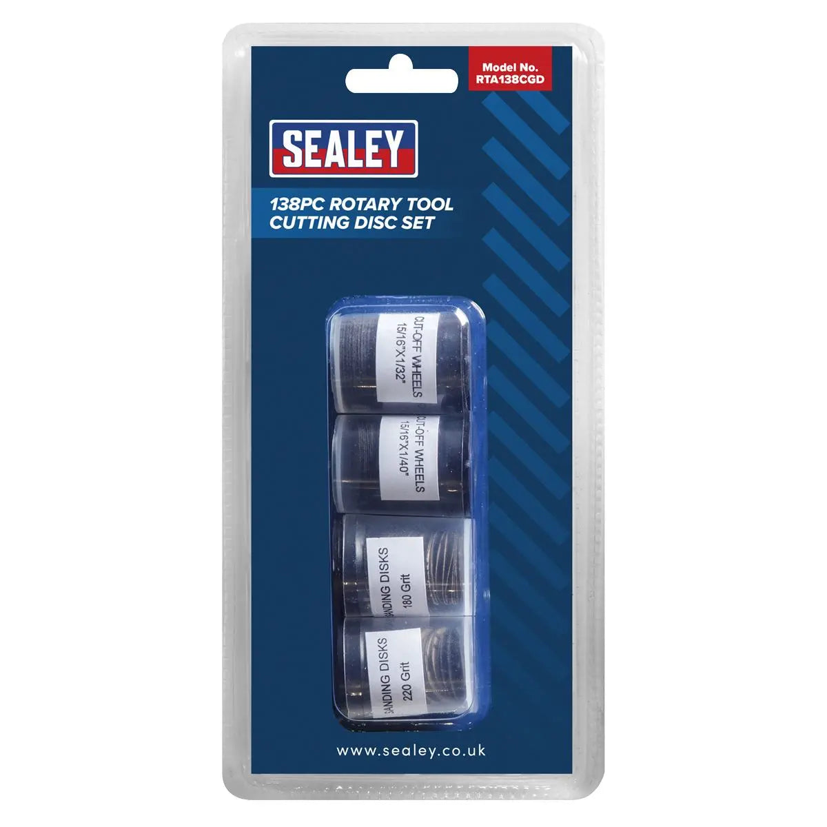 Sealey Rotary Tool Cutting Disc Set 138 Piece 