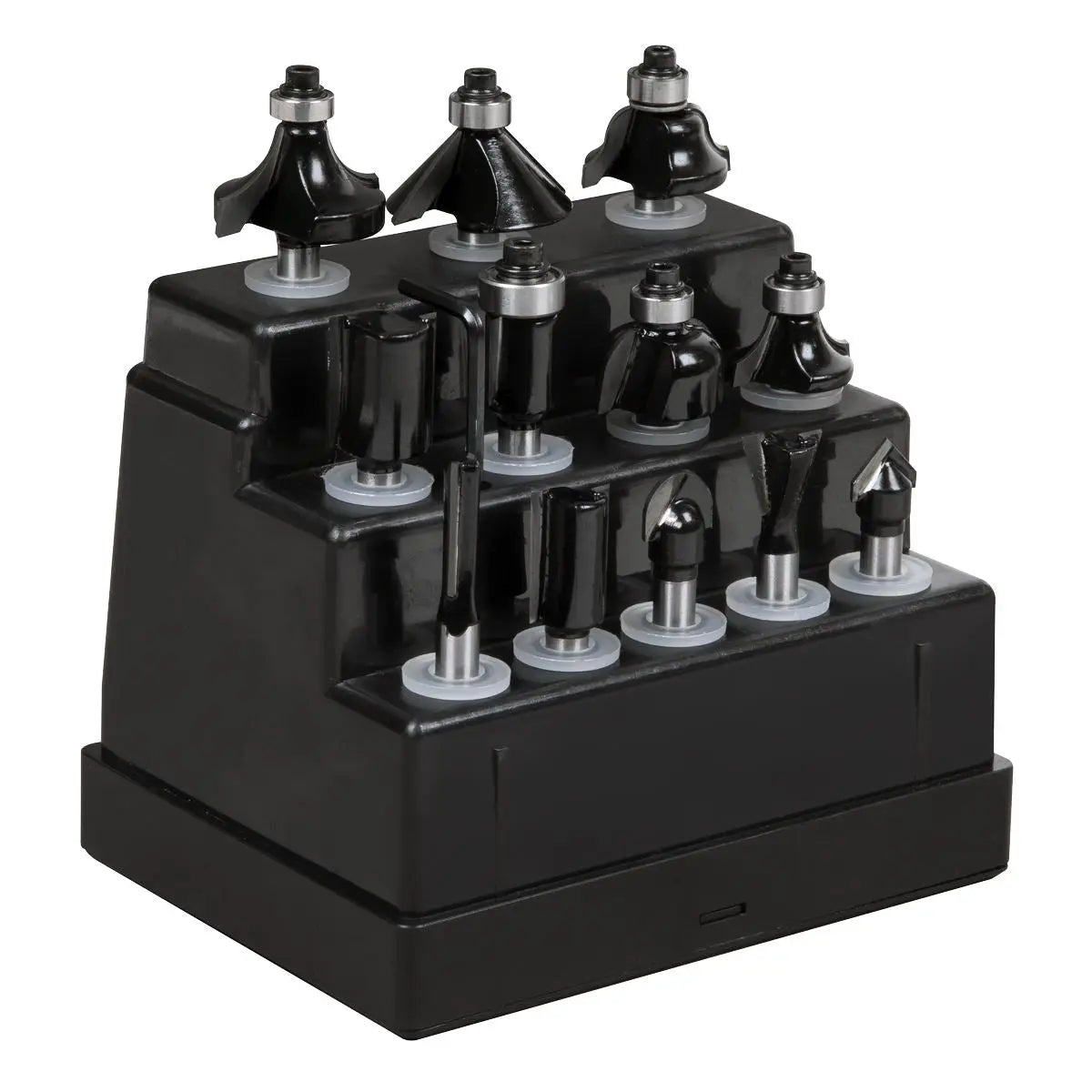 Sealey Router Bit Set 12pc 1/4" Shank  White Rose Tools