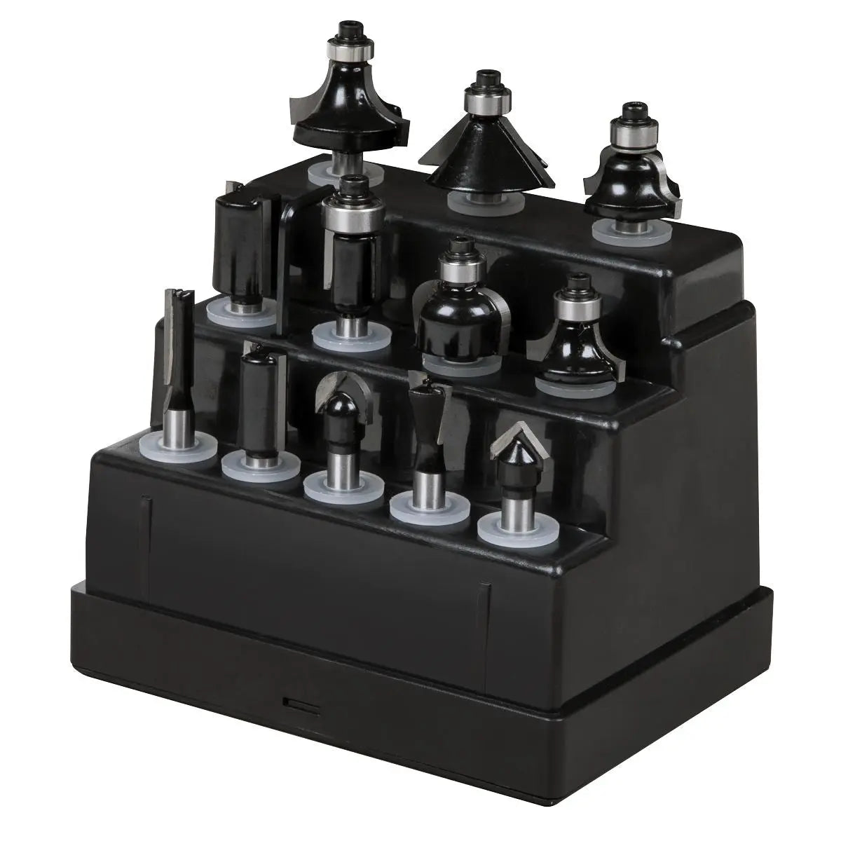 Sealey Router Bit Set 12pc 1/4" Shank  White Rose Tools
