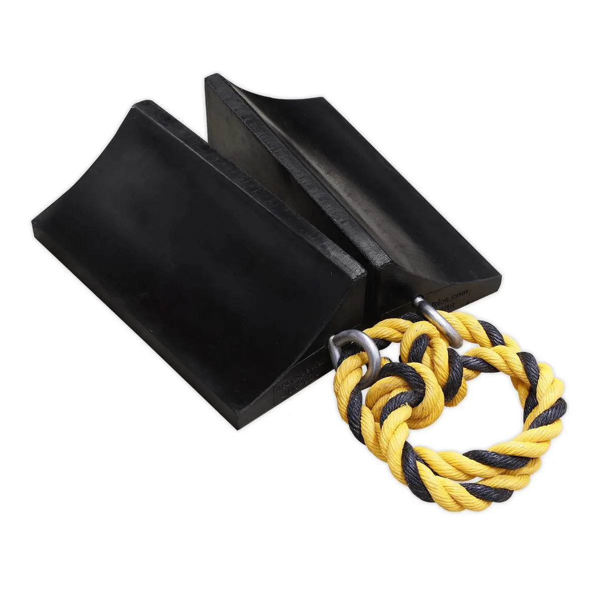 Sealey Rubber Wheel Chocks Heavy-Duty - Pair 