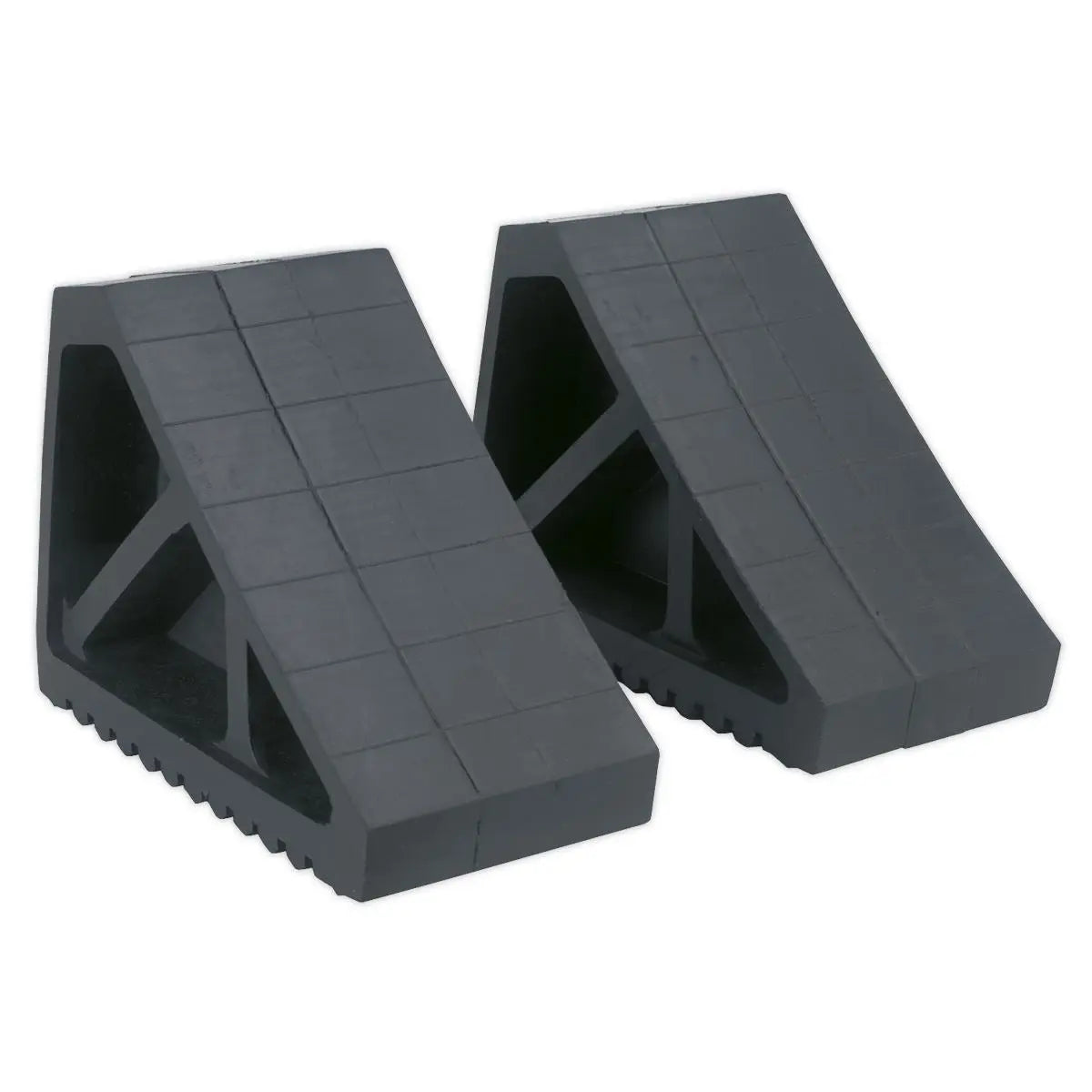 Sealey Rubber Wheel Chocks - Pair 