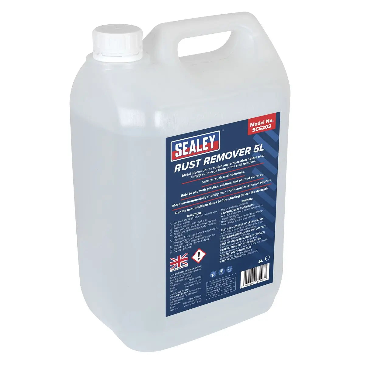 Sealey Rust Remover 5L  White Rose Tools