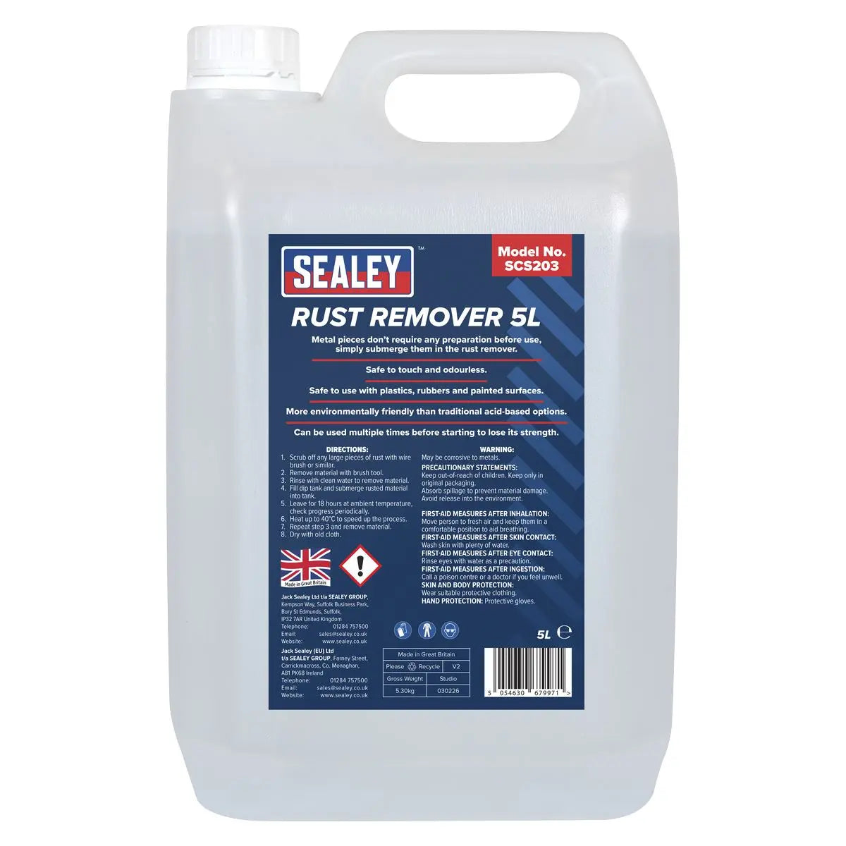 Sealey Rust Remover 5L  White Rose Tools
