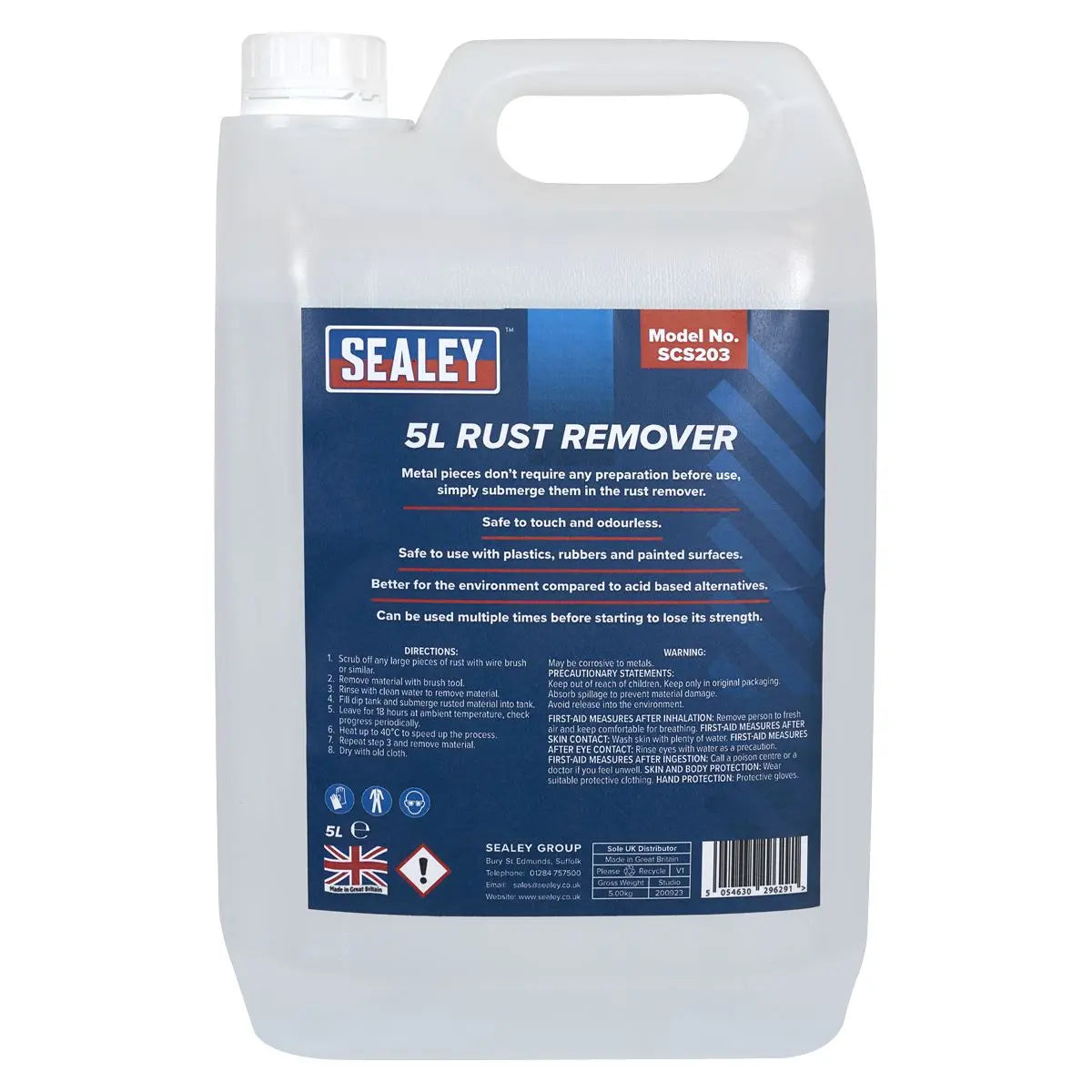 Sealey Rust Remover 5L  White Rose Tools