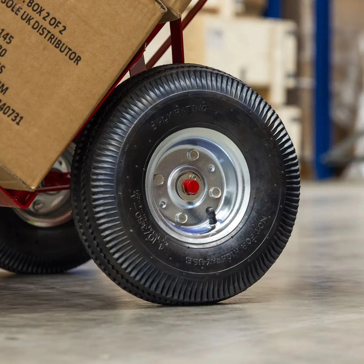 Sealey Sack Truck with Pneumatic Tyres 200kg Capacity  White Rose Tools
