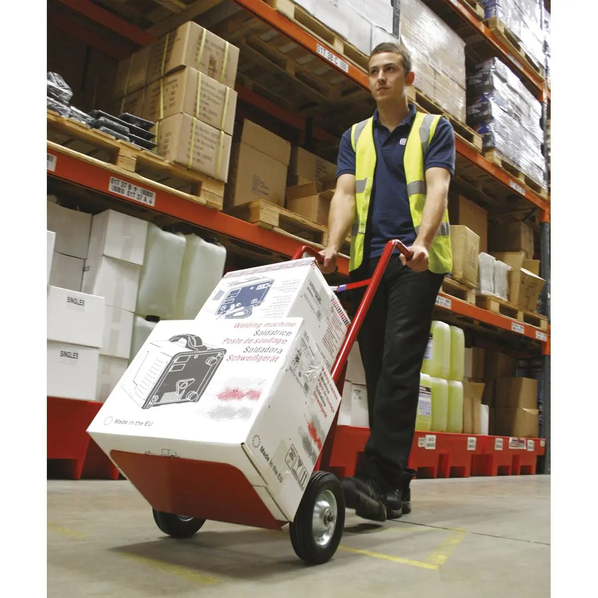 Sealey Sack Truck with Solid Tyres 150kg Capacity 