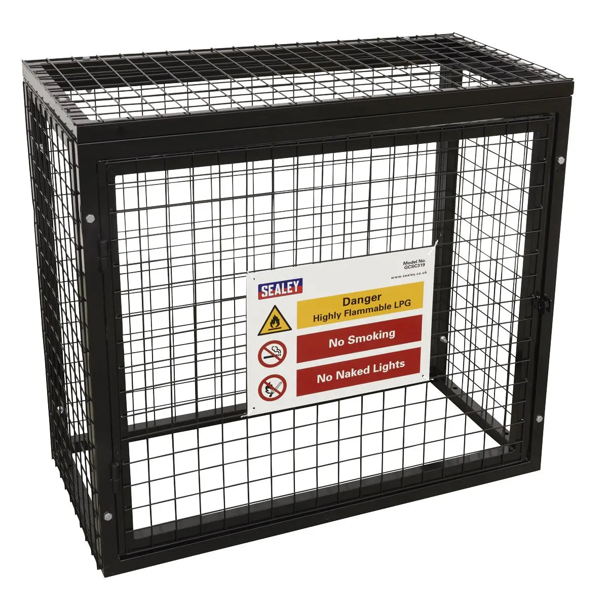 Sealey Safety Cage - 3 x 19kg Gas Cylinders 