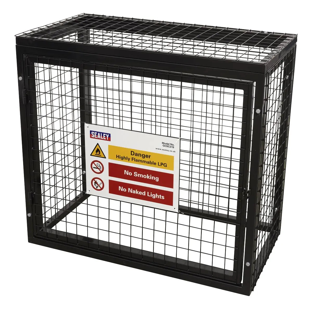 Sealey Safety Cage - 3 x 19kg Gas Cylinders 