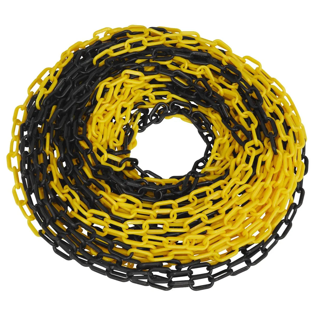 Sealey Safety Chain Black/Yellow 25m x 6mm  White Rose Tools