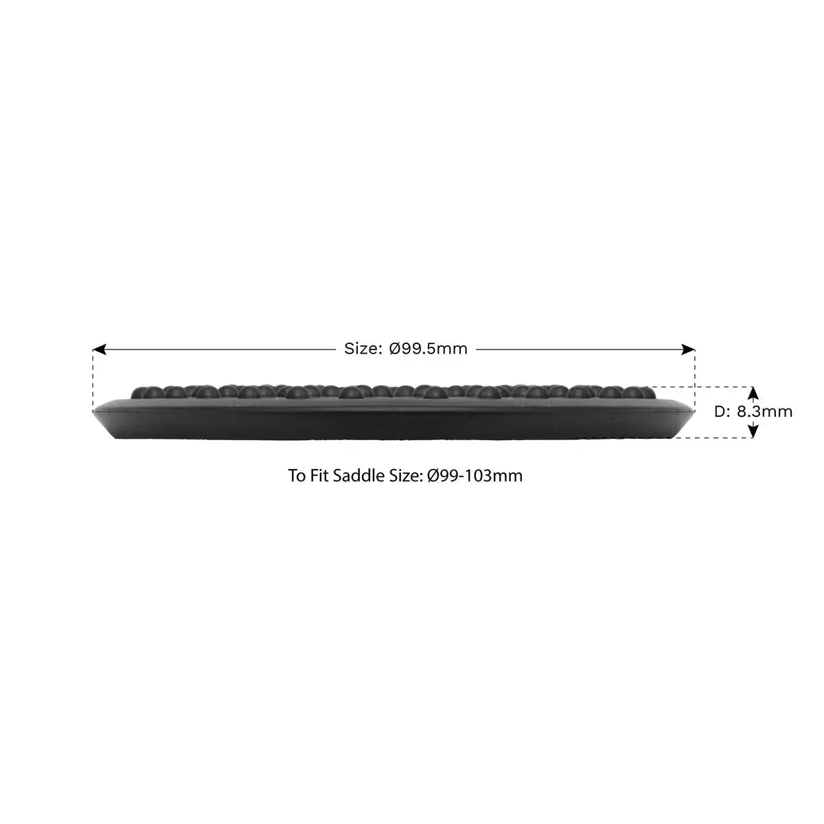 Sealey Safety Rubber Trolley Jack Pad Type B To Fit 99-103mm Saddle 