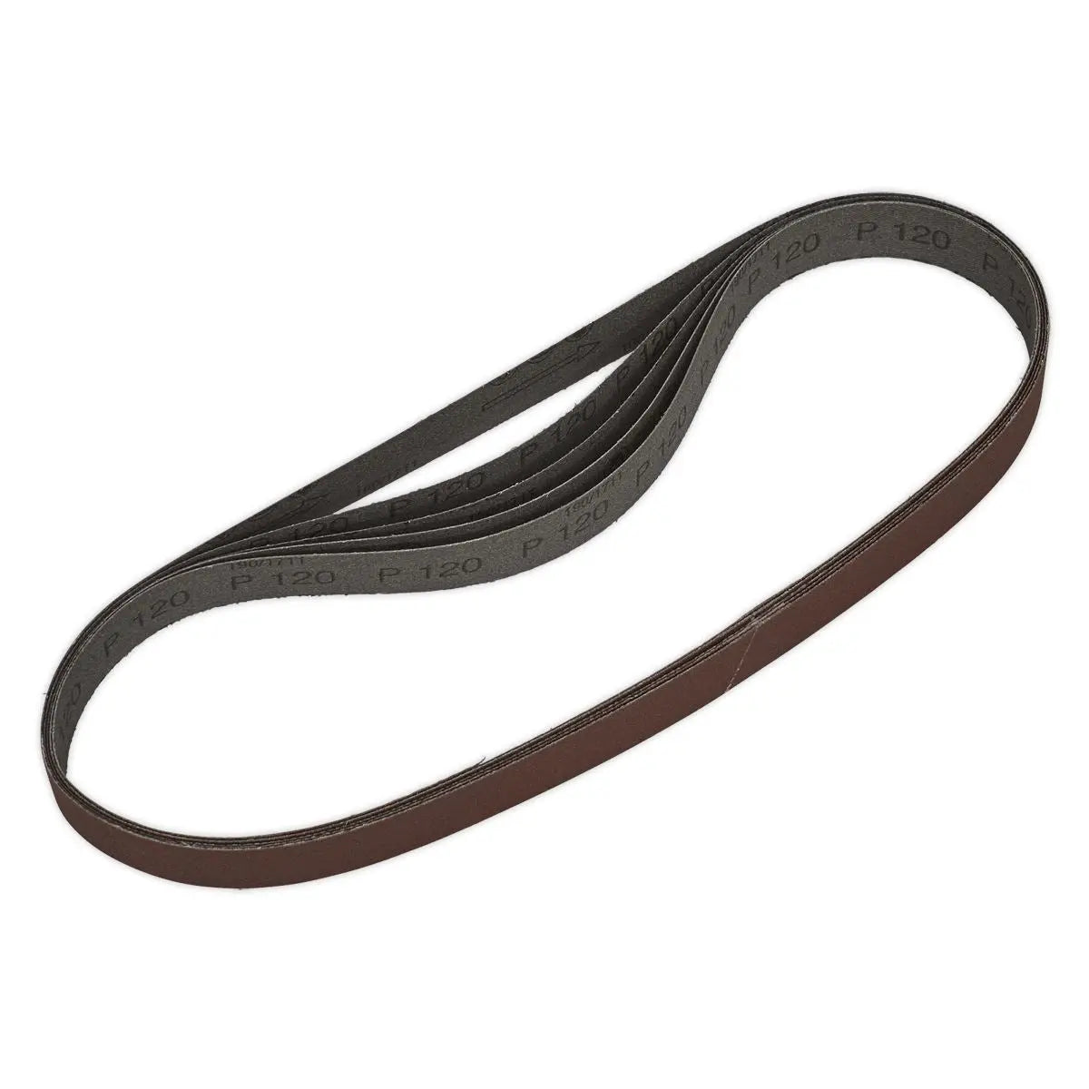 Sealey Sanding Belt 25 x 762mm 120Grit Pack of 5 